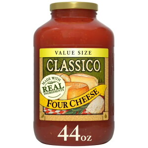 �N���V�R �t�H�[�`�[�Y �X�p�Q�b�e�B �p�X�^�\�[�X �o�����[�T�C�Y ��1.25kg Classico Four Cheese Spaghetti Pasta Sauce Value Size, 44 oz Jar �y�����񂹏��i�z