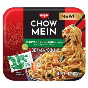 Hi Ă΃CX^g ƂĂؖ 113g Nissin Foods Chow Mein Instant Noodles, Teriyaki Vegetable Flavor, 4.0 oz y񂹏iz