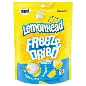 �������w�b�h �t���[�Y�h���C�L�����f�B ���������� 113g Lemonhead Freeze Dried Candy, Lemon Flavored 4.0 oz �y�����񂹏��i�z