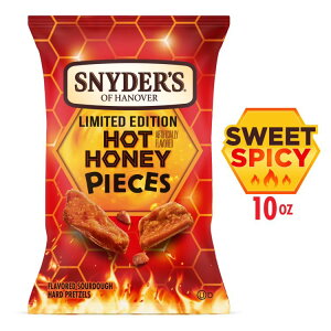 [�����]�X�i�C�_�[�Y �I�u �n�m�[�o�[ �v���b�c�F���s�[�X �z�b�g�n�j�[ 283g Snyder's of Hanover Pretzel Pieces, Hot Honey Flavored, 10 oz �y�����񂹏��i�z