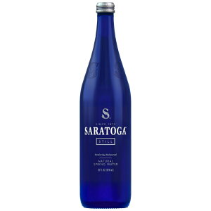 �T���g�K �X�e�B�� �X�v�����O�E�H�[�^�[ �K���X�{�g�� 828ml 1�{ Saratoga Still Spring Water, 28 fl oz, Single Glass Bottle �y�����񂹏��i�z