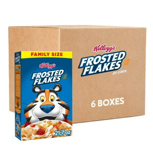 PbO tXebht[N HpVA t@~[TCY IWi 615g 6 Kellogg's Frosted Flakes Breakfast Cereal, Kids Cereal, Family Breakfast, (6 Boxes) y񂹏iz