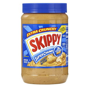 �X�L�b�s�[ �X�[�p�[�`�����N �s�[�i�b�c�o�^�[ 1.13kg SKIPPY SUPER CHUNK Peanut Butter 40 oz Plastic Jar �y�����񂹏��i�z