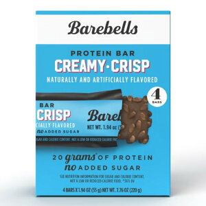 �x�A�x���Y �N���[�~�[�N���X�v �v���e�C���o�[ 54g 4�{�� Barebells Protein Bars, Creamy Crisp, 20g High Protein, 1.9oz, 4 Count �y�����񂹏��i�z