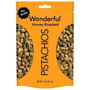 �����_�t���s�X�^�`�I �k�Ȃ� �n�j�[���[�X�g�i�b�c 311g Wonderful Pistachios, No Shells Honey Roasted Nuts, 11 Ounce �y�����񂹏��i�z