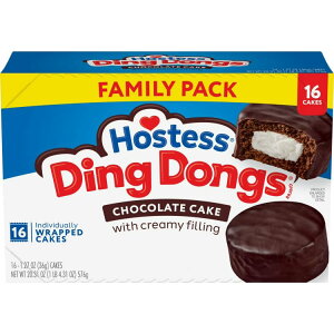 �z�X�e�X �f�B���h���O�X �X�i�b�N�P�[�L �`���R���[�g�� 16���� Hostess Ding Dongs Snack Cakes, Chocolate Flavor, 20.31 oz Box (16 Count) �y�����񂹏��i�z