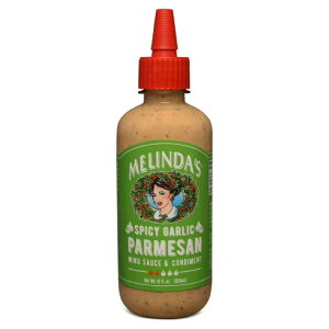 �������_�Y �X�p�C�V�[�K�[���b�N �p�����U�� �E�B���O�\�[�X 355ml Melinda's Spicy Garlic Parmesan, Wing Sauce and Condiment, 12 oz �y�����񂹏��i�z