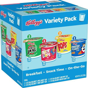 �P���b�O �o���G�e�B�p�b�N ���H�p�V���A���{�b�N�X 8���� 374g Kellogg's Variety Pack Breakfast Cereal Box, 13.2 oz, 8 Count �y�����񂹏��i�z