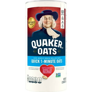 NG[J[ NCbN1I[g~[ I[g~[ 1.19kg Quaker, Quick 1 Minute Oats, Oatmeal, Quick Cook Oatmeal, 42 oz y񂹏iz