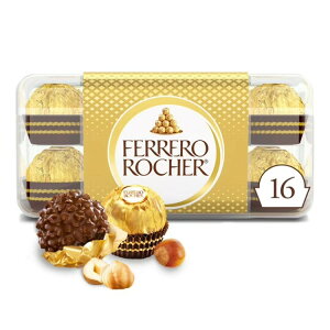 �t�F���� ���V�F �O���� �w�[�[���i�b�c �~���N�`���R���[�g �{�b�N�X 16���� Ferrero Rocher Gourmet Hazelnut Milk Chocolate Box, 16 Individually 7 oz �y�����񂹏��i�z