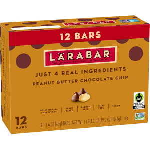 �����o�[ �s�[�i�b�c�o�^�[ �`���R���[�g�`�b�v�o�[ 12���� Larabar Peanut Butter Chocolate Chip Bars 19.2 oz, 12 Count �y�����񂹏��i�z