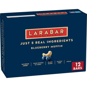 �����o�[ �u���[�x���[�}�t�B�� �t���[�c���i�b�c�o�[ 12���� Larabar Blueberry Muffin Fruit and Nut Bars 19.2 oz, 12 Count �y�����񂹏��i�z