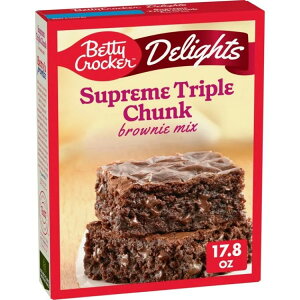 �x�e�B�N���b�J�[ �f�B���C�c �V���v���[�� �g���v���`�����N �u���E�j�[�~�b�N�X 504g Betty Crocker Delights Supreme Triple Chunk Brownie Mix, 17.8 oz �y�����񂹏��i�z