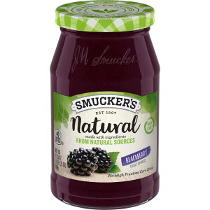 yő500~OFFN[|LzX}bJ[Y i` ubNx[ t[c Xvbh 489g Smucker's Natural Blackberry Fruit Spread, 17.25 ozs y񂹏iz