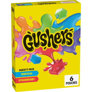 xeBNbJ[ KbV[Y gsJXgx[t[cXibNt[o[ 6ܓ136g Betty Crocker Gushers Tropical & Strawberry Fruit Snack Flavors, 6 Count, 4.8 oz y񂹏iz