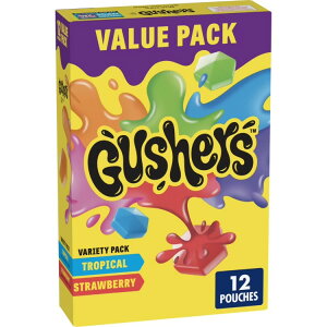 xeB NbJ[ KbV[Y t[cXibN Xgx[gsJ 12ܓ Betty Crocker Gushers Fruit Flavored Snacks, Strawberry and Tropical Flavors, 12 ct y񂹏iz