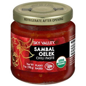 �X�J�C�o���[ �T���o�� �I�G���b�N �`�� �y�[�X�g 198g Sky Valley Sambal Oelek Chili Paste 7 oz �y�����񂹏��i�z