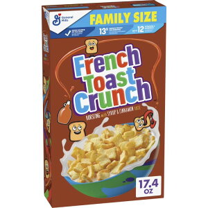 yő500~OFFN[|Lzt`g[XgN`HVA VbvVi t@~[TCY 493g French Toast Crunch Breakfast Cereal, Syrup and Cinnamon Taste, Family Size, 17.4 oz y