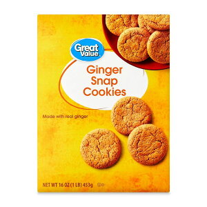 yő500~OFFN[|LzO[go[ WW[XibvNbL[ 454g Great Value Ginger Snap Flavor Cookies, 16oz y񂹏iz