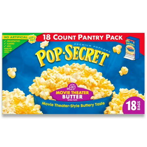 �|�b�v�V�[�N���b�g �d�q�����W�p�|�b�v�R�[�� ���[�r�[�V�A�^�[�o�^�[�� 85g×18�� Pop Secret Microwave Popcorn, Movie Theater Butter Flavor, 3 oz Sharing Bags, 18 Ct �y�����񂹏��i�z