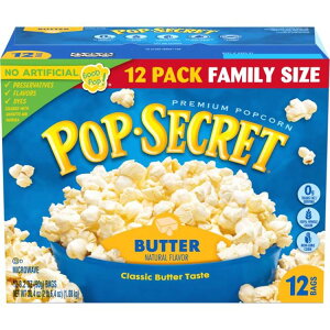 �|�b�v�V�[�N���b�g �d�q�����W�p�|�b�v�R�[�� �o�^�[�� 90g×12�� Pop Secret Microwave Popcorn, Butter Flavor, 3.2 oz Sharing Bags, 12 Ct �y�����񂹏��i�z
