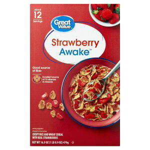 yő500~OFFN[|LzO[go[ Xgx[AEFCN VA 479g Great Value Strawberry Awake Cereal, 16.9 oz y񂹏iz