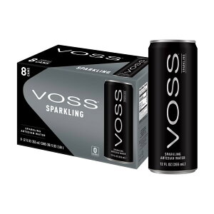 ���H�X �X�p�[�N�����O�E�H�[�^�[ 355ml 8�ʃp�b�N Voss Sparkling Water, 12 fl oz, 8 pack Cans �y�����񂹏��i�z