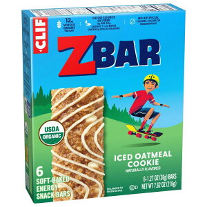 Zbar �A�C�X�I�[�g�~�[���N�b�L�[ �\�t�g�x�C�N�h �I�[�K�j�b�N�O���m�[���o�[ 6�{���� Zbar Iced Oatmeal Cookie Flavor Soft Baked Organic Granola Bars, 6ct �y�����񂹏��i�z
