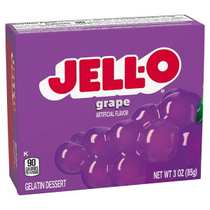 �W�F�� �O���[�v�[���[�f�U�[�g�~�b�N�X 85g Jell-O Grape Gelatin Dessert Mix, 3 oz Box �y�����񂹏��i�z