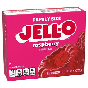 �W�F�� ���Y�x���[�[���[�f�U�[�g�~�b�N�X �t�@�~���[�T�C�Y 170g Jell-O Raspberry Gelatin Dessert Mix, Family Size, 6 oz Box �y�����񂹏��i�z