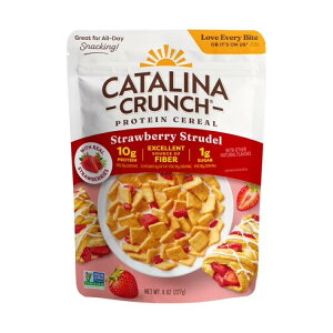 �J�^���i�N�����` �X�g���x���[�X�g�D���[�f�� �v���e�C���V���A�� 227g Catalina Crunch Strawberry Strudel Protein Cereal 8oz �y�����񂹏��i�z