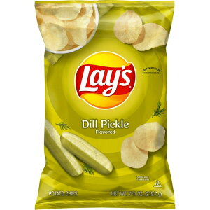 ���C�Y �f�B���s�N���X �|�e�g�X�i�b�N�`�b�v�X 219.7g Lay's Dill Pickle Potato Snack Chips, 7.75 oz Bag Lays �y�����񂹏��i�z