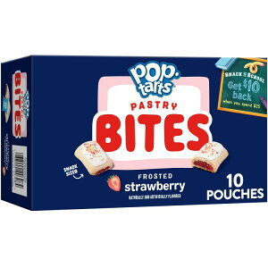 yő500~OFFN[|Lz|bv^g tXebhXgx[xCNhyXg[oCg 40g (10) Pop-Tarts Frosted Strawberry Baked Pastry Bites 14.1 oz (10 Count) y񂹏iz