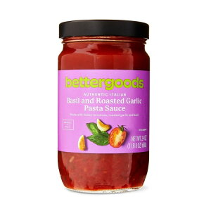 �x�^�[�O�b�Y �C�^���A�� �o�W�������[�X�g�K�[���b�N �p�X�^�\�[�X ��680g bettergoods Authentic Italian Basil and Roasted Garlic Pasta Sauce, 24 oz �y�����񂹏��i�z