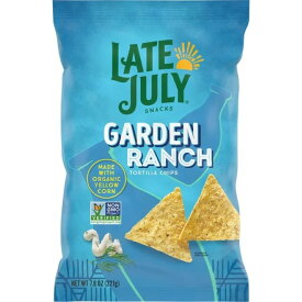 レイトジュライ ガーデンランチ トルティーヤチップス 221g Late July Snacks, Garden Ranch Tortilla Chips, 7.8-oz. Bag 【お取り寄せ商品】
