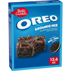 �x�e�B�N���b�J�[ �I���I �N�b�L�[�s�[�X���� �u���E�j�[�~�b�N�X 386g Betty Crocker OREO Brownie Mix, OREO Brownie Mix Topped With OREO Cookie Pieces, 13.6 oz �y�����񂹏��i�z
