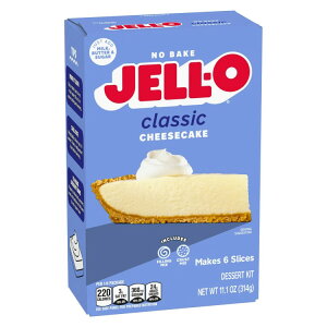 �W�F�� �m�[�x�C�N �N���V�b�N�`�[�Y�P�[�L�f�U�[�g�L�b�g�~�b�N�X 314g Jell-O No Bake Classic Cheesecake Dessert Kit Mix, 11.1 oz Box �y�����񂹏��i�z