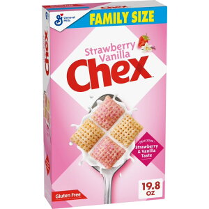 yő500~OFFN[|LzXgx[oj `FbNX VA t@~[TCY 561g Strawberry Vanilla Chex Cereal Family Size, 19.8 oz y񂹏iz