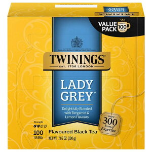 �g���C�j���O ���f�B�O���C �V�g���X �u���b�N�e�B�[�o�b�O 100�� �{�b�N�X Twinings Lady Grey Citrus Black Tea Bags, 100 Count Box �y�����񂹏��i�z