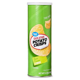グレートバリュー スタックアタックサワークリーム＆オニオンポテトクリスプ 155g Great Value Stack Attack Sour Cream and Onion Potato Crisps, 5.5 oz 【お取り寄せ商品】