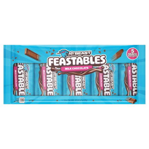 yő500~OFFN[|LztB[X^uY ~X^[r[Xg ~N `R[g o[ 35g 5 Feastables MrBeast Milk Chocolate Bar, 1.24 oz (35g), 5 Count y񂹏iz