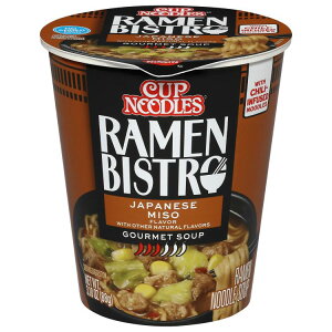 �����J�b�v�k�[�h�� ���[�����r�X�g�� ���[�����k�[�h���X�[�v �a�����X�� 88g Nissin Cup Noodles Ramen Bistro Ramen Noodle Soup, Japanese Miso Flavor, 3.10 oz Cup �y�����񂹏��i�z