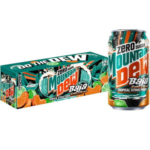 �}�E���e���f���[ �[���V���K�[ �o�n�u���X�g �J�{�V�g���X���� 355ml 12�{�p�b�N Mountain Dew Zero Sugar Baja Blast Soda with Cabo Citrus Flavor, 12 fl oz Cans, 12 Pack �y�����񂹏��i�z