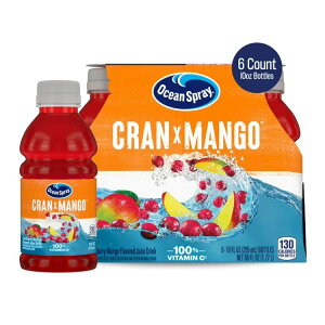 �I�[�V�����X�v���[ �N�����}���S�[ �N�����x���[ �}���S�[�W���[�X �h�����N 295ml 6�{���� Ocean Spray Cran-Mango Cranberry Mango Juice Drinks, 10 fl oz Bottles, 6 Count �y�����񂹏��i�z
