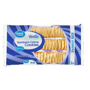yő500~OFFN[|LzO[go[ ojN[ ThCb`NbL[ 709g Great Value Vanilla Creme Flavor Sandwich Cookies, 25 oz y񂹏iz