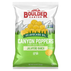 �{���_�[�L���j�I�� �n���y�[�j�� �����` �L���j�I���|�b�p�[�Y ��149g Boulder Canyon Jalapeno Ranch Canyon Poppers, 5.25oz Bag �y�����񂹏��i�z