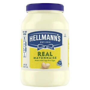 �w���}���Y ���A���}���l�[�Y 1.42kg �W���[ Hellmann's Real Mayonnaise, Sandwich Spread Condiments, 48 oz Jar �y�����񂹏��i�z
