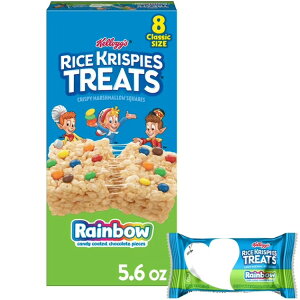 PbO CXNXs[ g[g C{[}V} 8 160g Kellogg's Rice Krispies Treats Rainbow Marshmallow 5.6 oz, 8 Count y񂹏iz