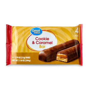yő500~OFFN[|LzO[go[ NbL[Lo[ 203g 4{ Great Value Cookie & Caramel Bars, 7.16 oz, 4 Pack y񂹏iz