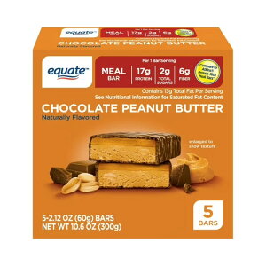 �G�N�G�[�g �`���R���[�g�s�[�i�b�c�o�^�[ �~�[���o�[ 5�{�� Equate Chocolate Peanut Butter Meal Bar, 5 Ct �y�����񂹏��i�z